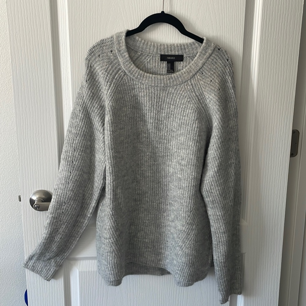 Gray sweater